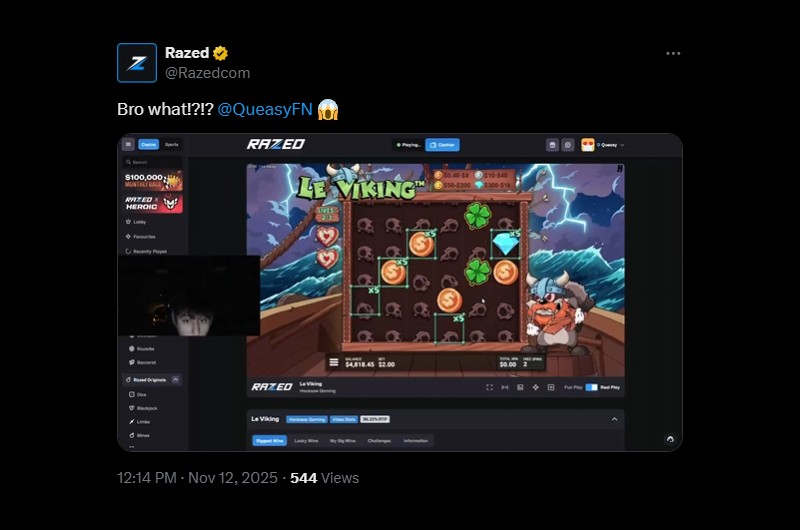 Twitter QueasyFN 18K Le Viking Win